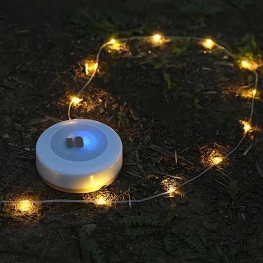 Solar LED Lichterkette Outdoor – Wiederaufladbare Gartenbeleuchtung & Camping Lampe – Warmweiß, Wasserdicht, USB/Solar Ladefunktion