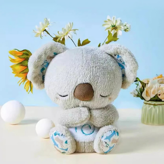 Koala Einschlafhilfe für Babys – Kuscheltier mit Licht & Weißem Rauschen | Beruhigende Spieluhr & Schlaftrainer