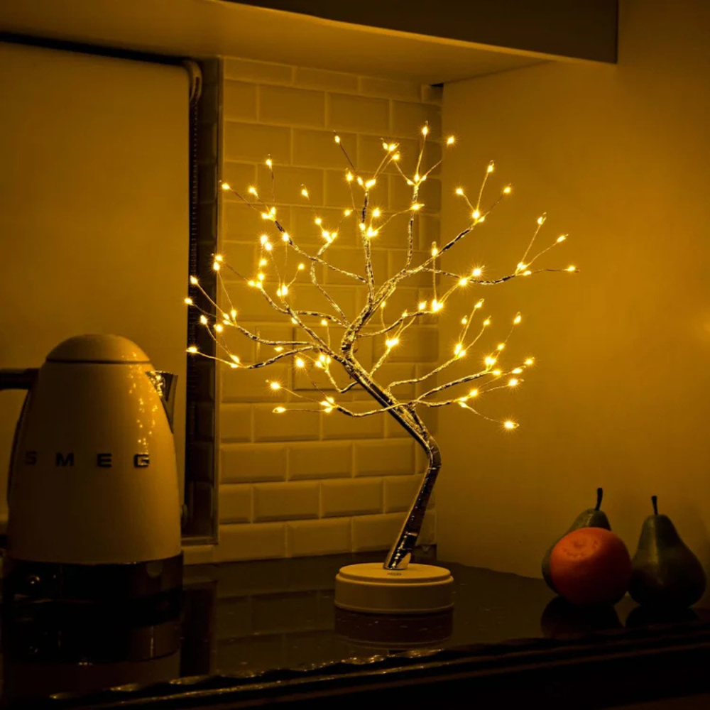 LumaTree | LED Baum Lampe – Warmweißer Lichterbaum Deko | Bonsai LED Licht für Wohnzimmer & Schlafzimmer
