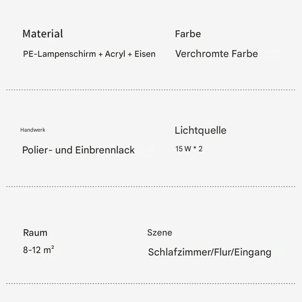 Moderne LED Wandleuchte – Design Wandlampe für Wohnzimmer & Schlafzimmer | Ambientelicht Innenbeleuchtung