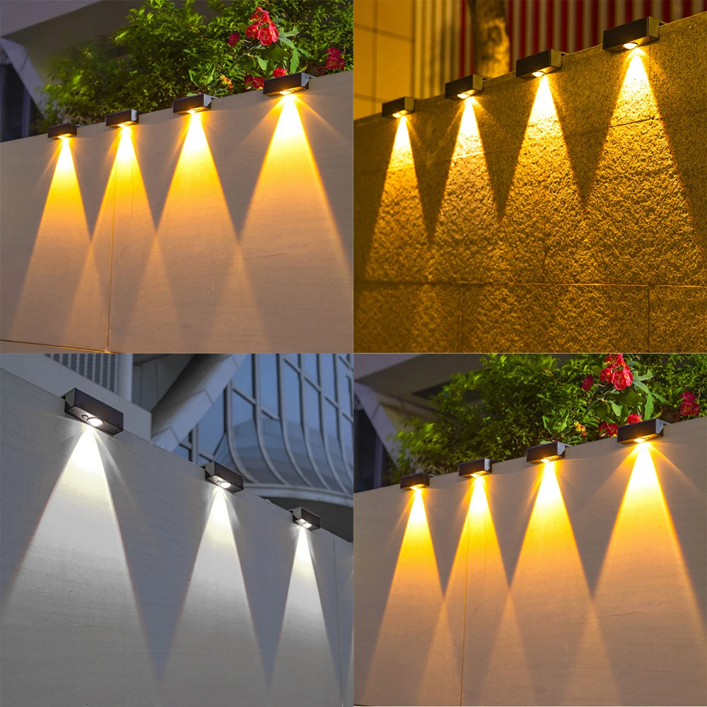 Vialux™ | Solarbetriebene Designlampe für Außenwände.