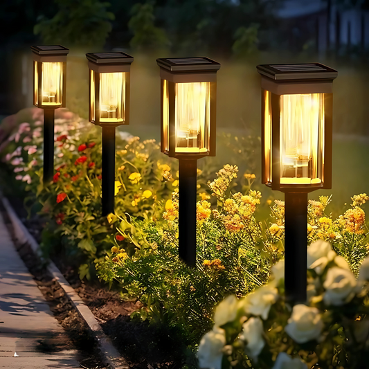 Solar LED Gartenleuchte Außen IP65 – Wetterfeste Solarleuchte für Garten, Terrasse & Wegbeleuchtung
