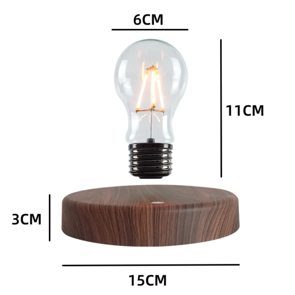 Magnetische Schwebelampe LED – Floating Bulb Tischlampe mit Touch-Schalter | Moderne Design-Deko für Büro & Zuhause