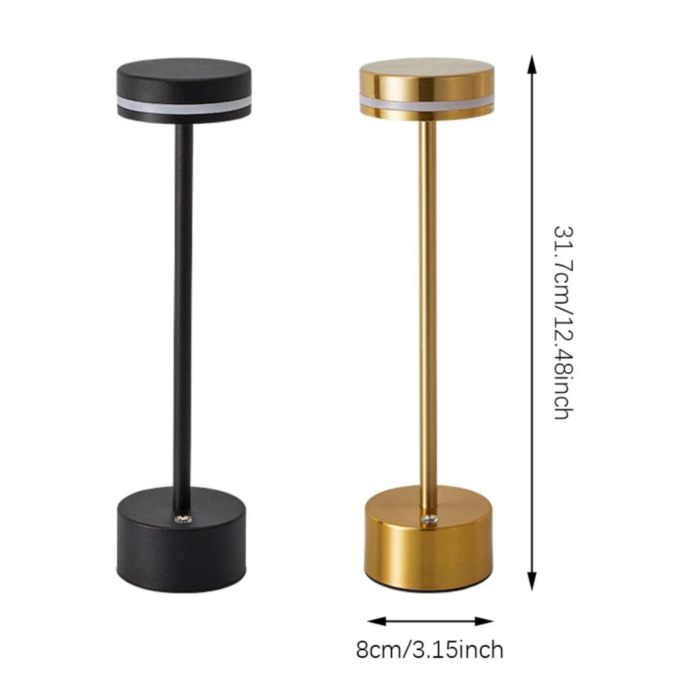 Kabellose LED Tischlampe mit Akku – Touch Dimmer, USB-C, Warm- & Neutralweiß, Moderne Design Tischleuchte für Wohnzimmer & Schlafzimmer