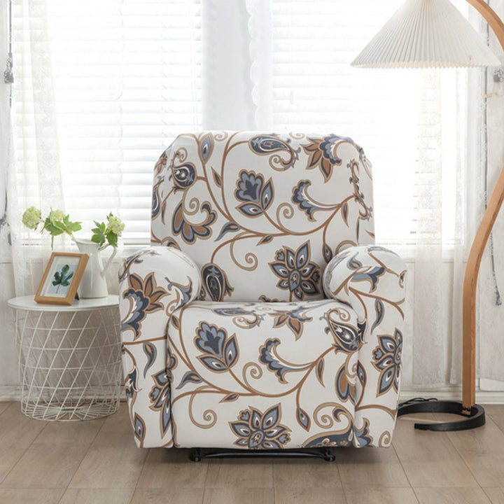 Sesselbezug mit Blumenmuster, elf Motive