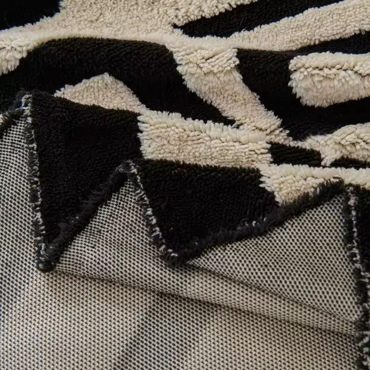 Jacquard-Sofadecke mit Labyrinthmuster