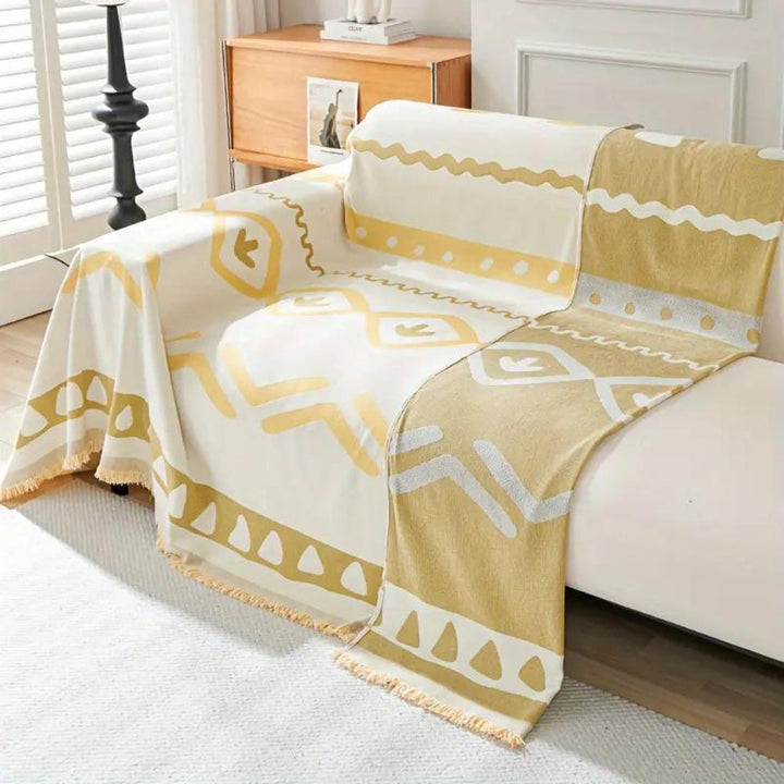 Wendbarer Boho-Sofaüberwurf