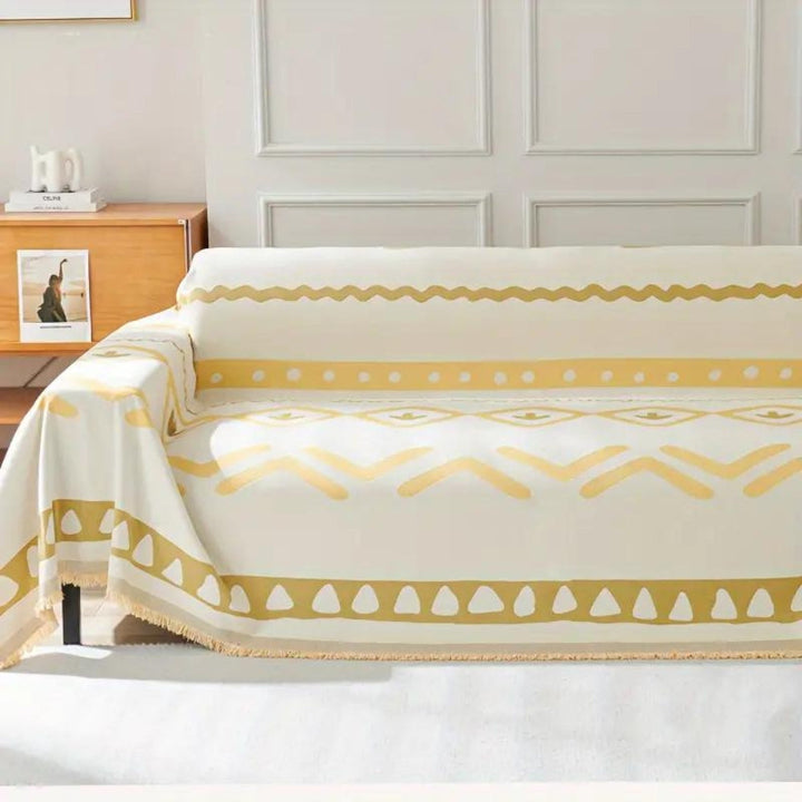 Wendbarer Boho-Sofaüberwurf