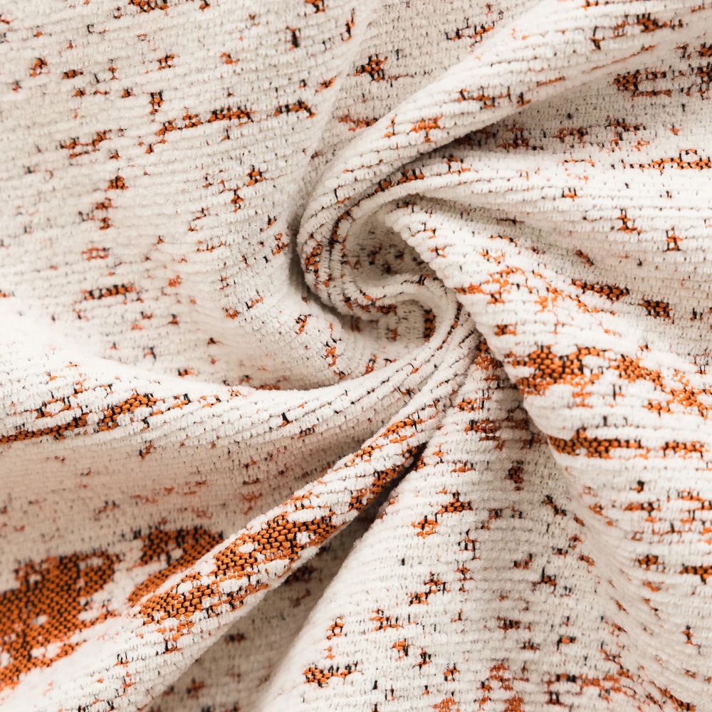 Chenille-Sofadecke mit Wappenmuster