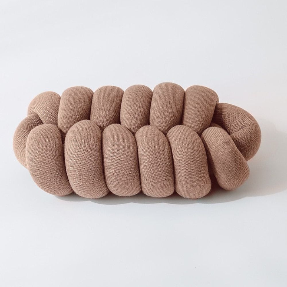 Elliptisches Knotenkissen 45 x 25 x 15 cm