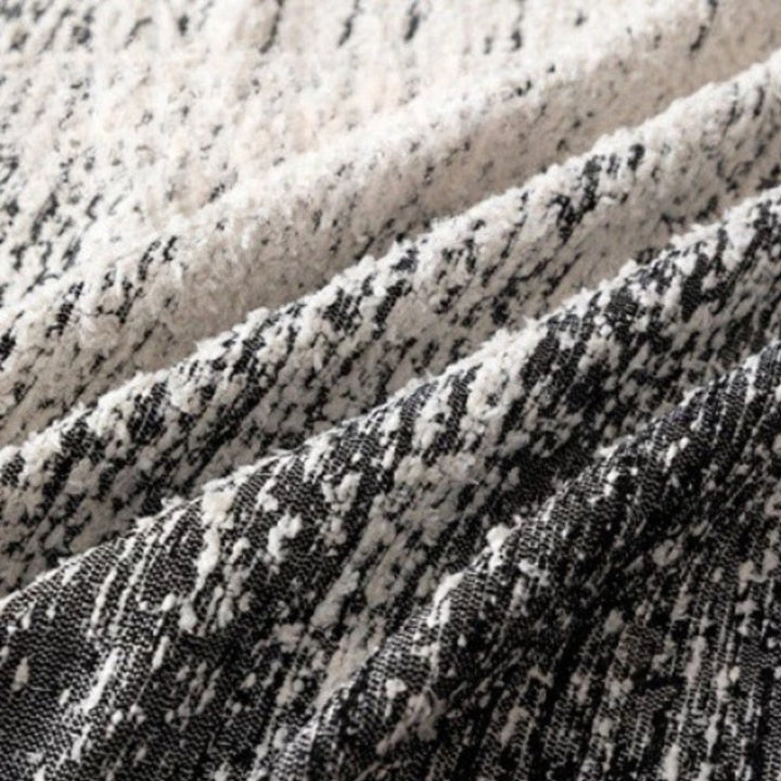 Einfarbiger Chenille-Sofawurf in Naturton