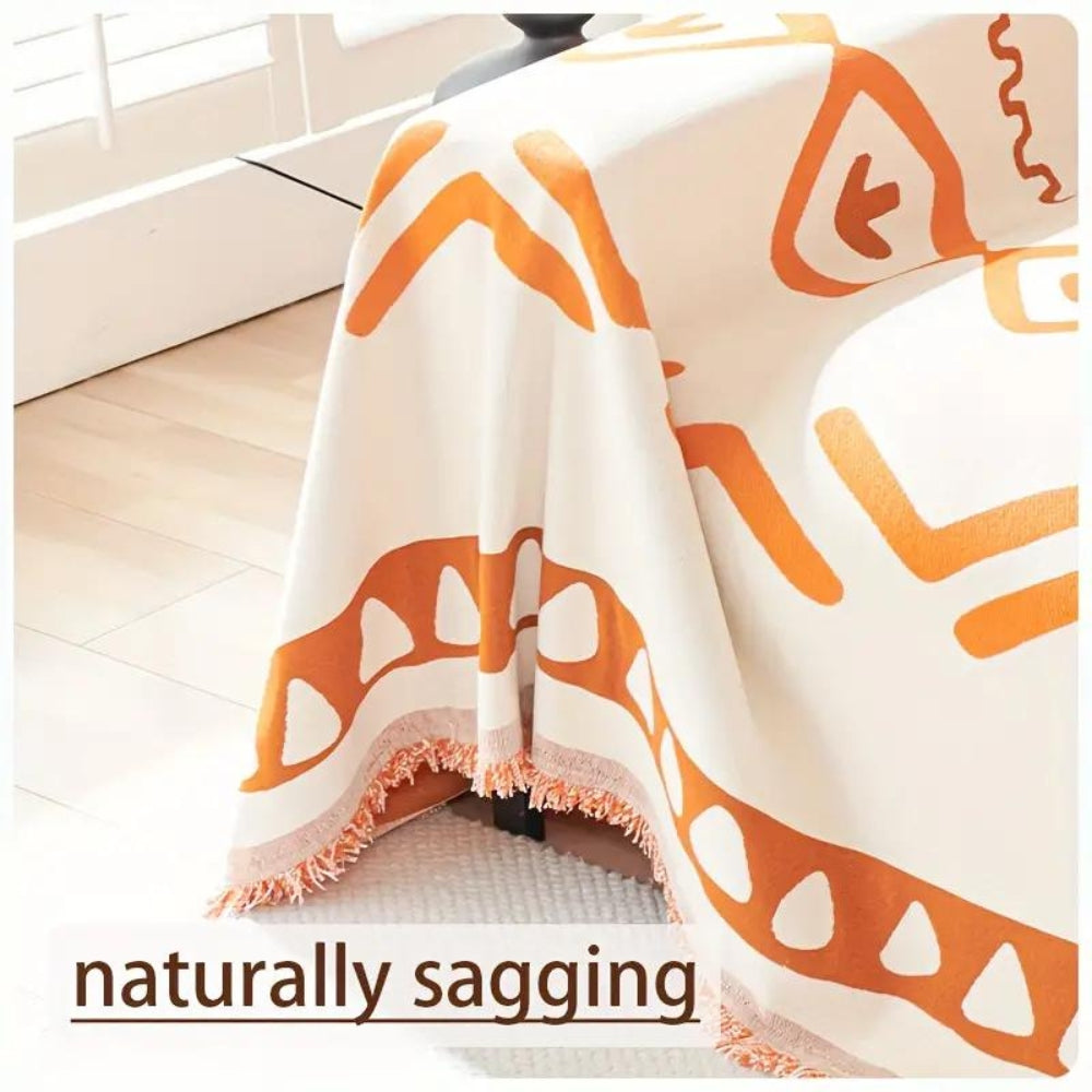 Wendbarer Boho-Sofaüberwurf