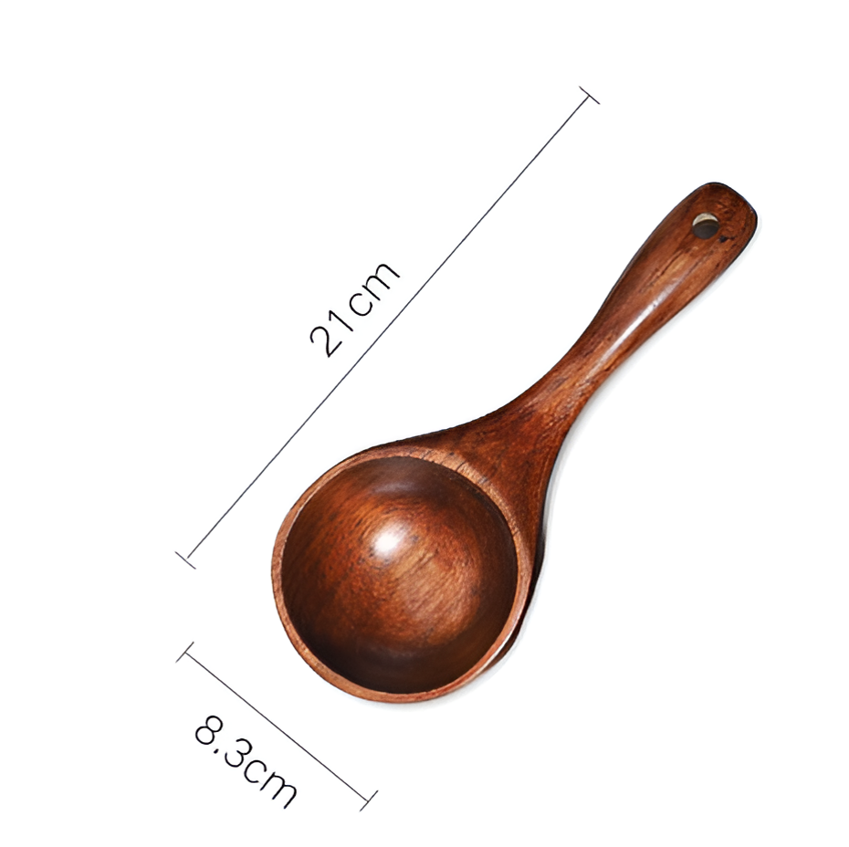 Große Holzschöpfkelle