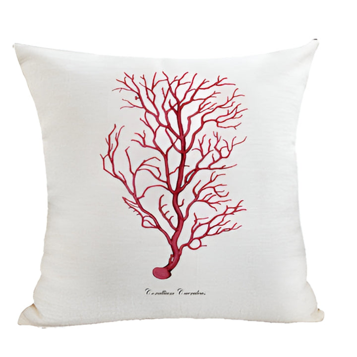 Bestickter Kissenbezug mit maritimen Motiven 45 x 45 cm