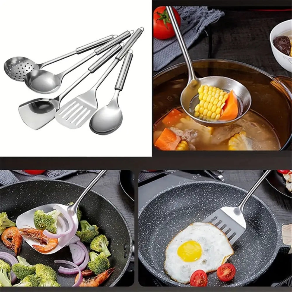 Küchenutensilien aus Edelstahl, 5er-Set