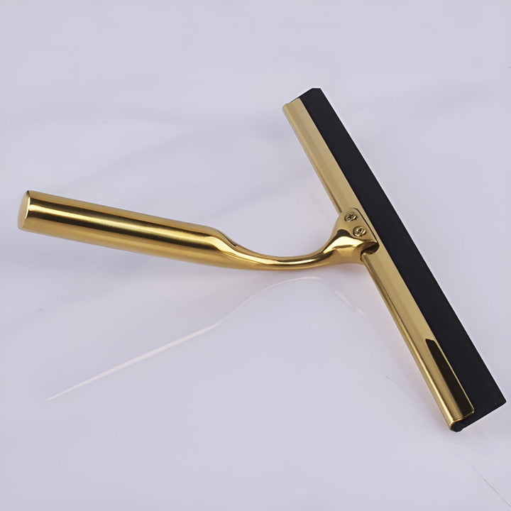 Duschabzieher aus Edelstahl, goldfarben