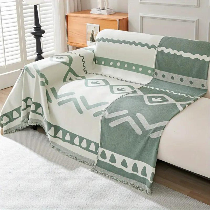 Wendbarer Boho-Sofaüberwurf