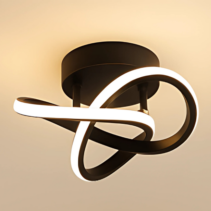 Lunévia™ | Moderne LED-Design Deckenleuchte Schwarz