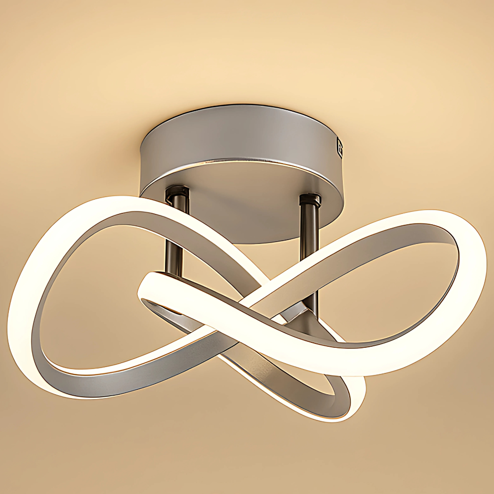 Lunévia™ | Moderne LED-Design Deckenleuchte Silber