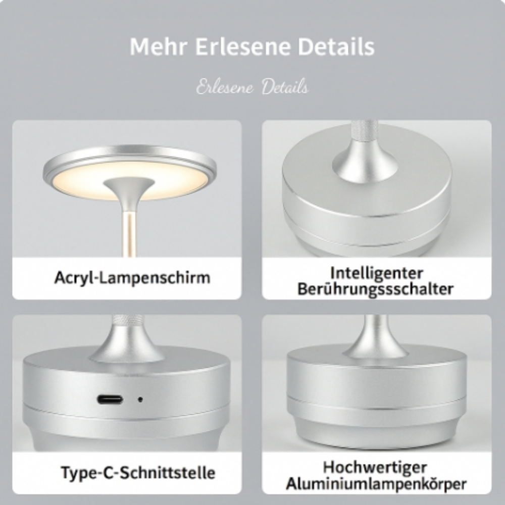 Portavéa™ | Kabellose LED-Design Tischlampe