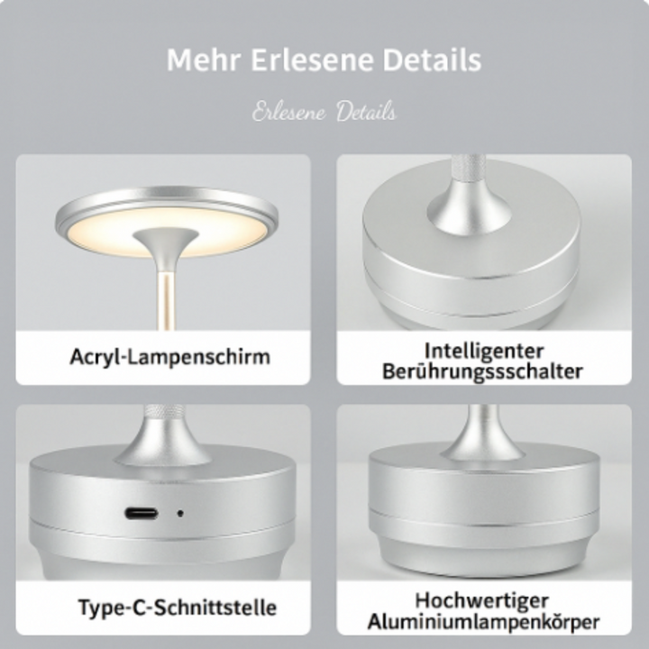 Portavéa™ | Kabellose LED-Design Tischlampe