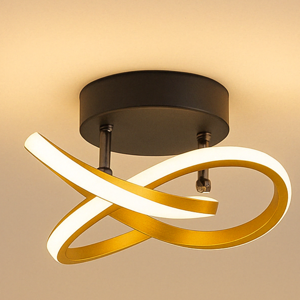 Lunévia™ | Moderne LED-Design Deckenleuchte Gold