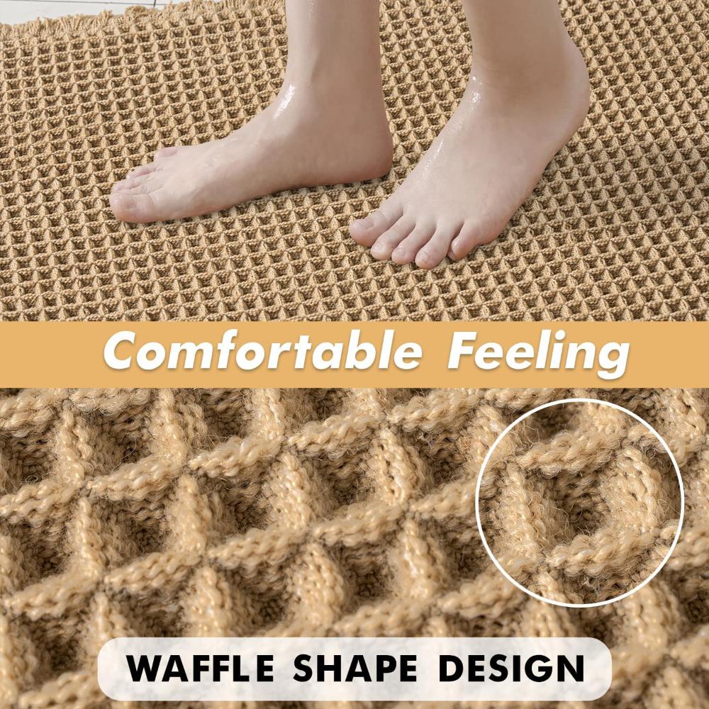 Badteppich mit Waffelstruktur