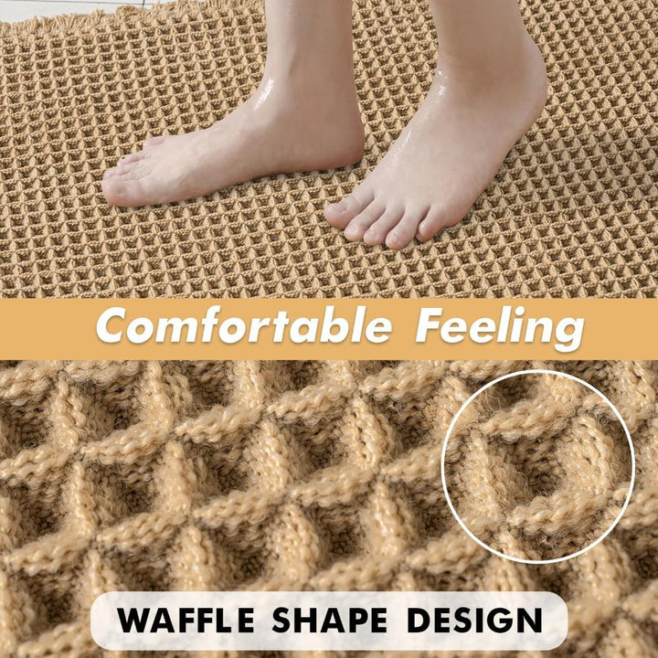 Badteppich mit Waffelstruktur