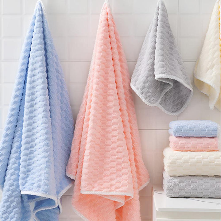 Set aus 2 Fleece-Handtüchern
