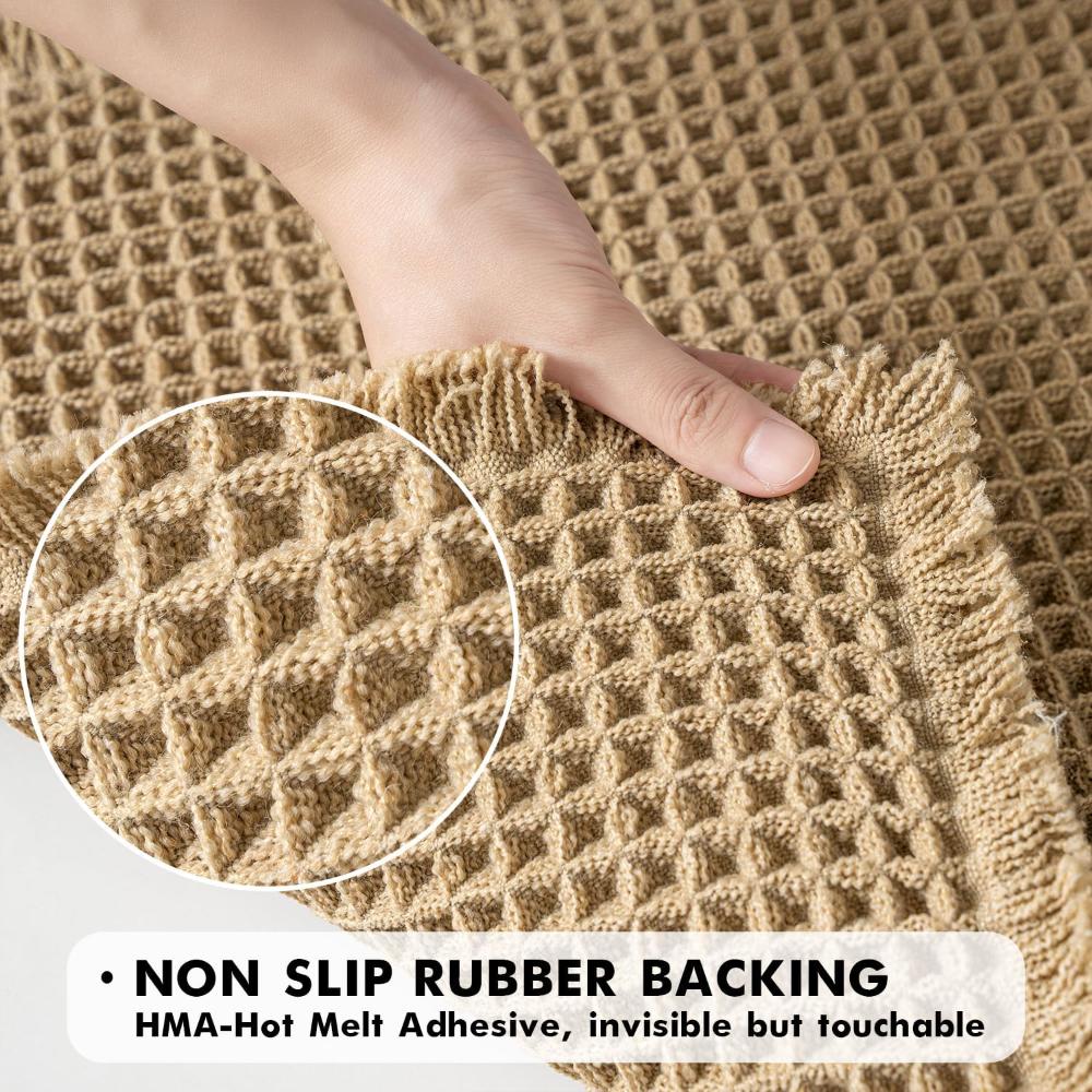 Badteppich mit Waffelstruktur