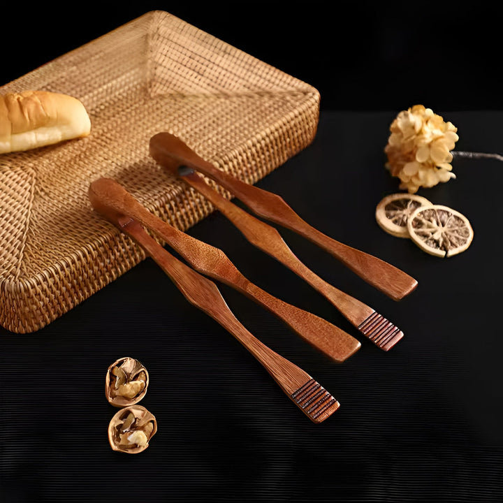 Küchenzange aus Holz, hitzebeständig