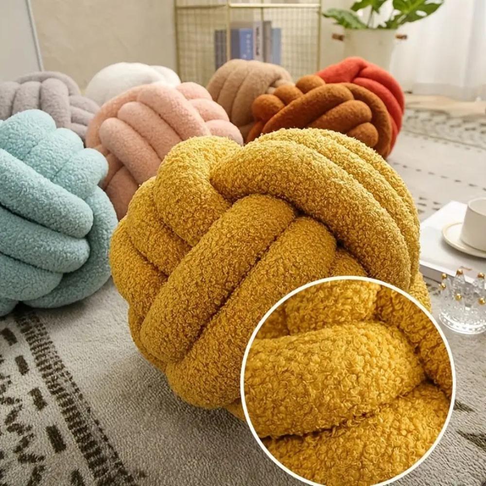 Bouclé-Knoten-Kissen in Blumenform – Ansicht 02