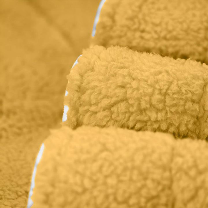 Bademantel aus Fleece mit Sherpa-Futter