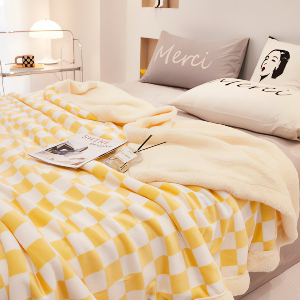 Decke mit Schachbrettmuster