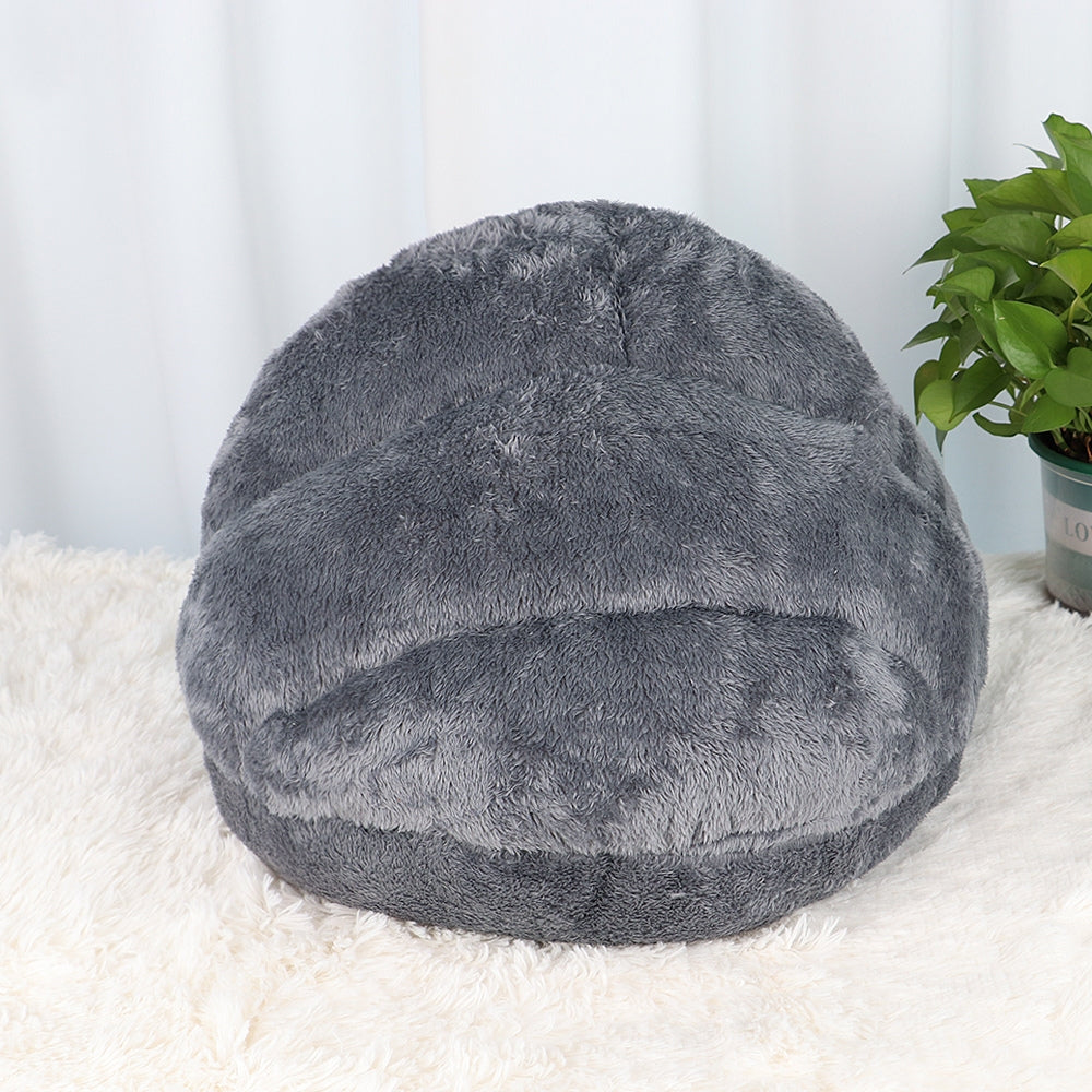 Iglu-Kuschelbett aus Fleece für Haustiere