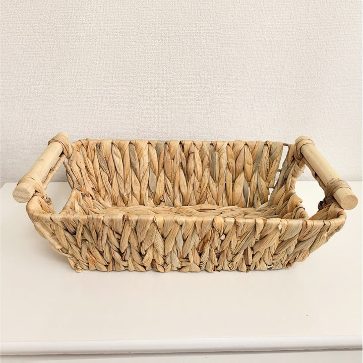 Geflochtener Boho-Aufbewahrungskorb 33 x 20 cm