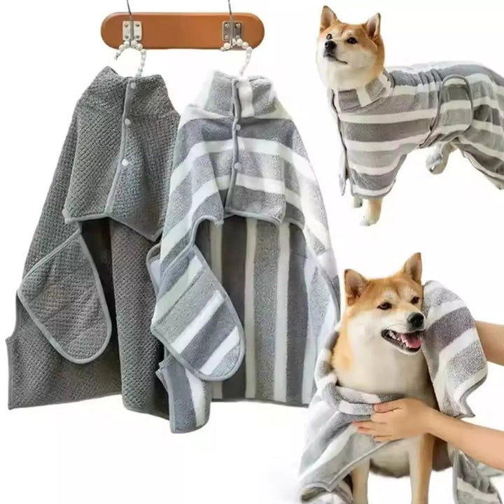 Saugfähiger Bademantel für Hunde