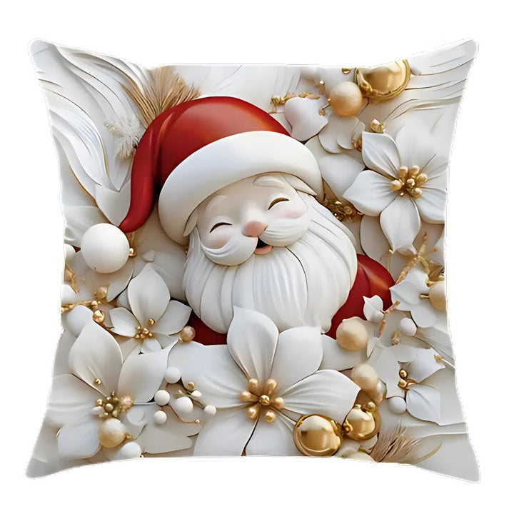 Samt-Weihnachtskissenbezüge, 4er-Set