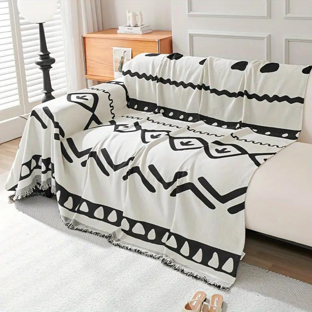 Wendbarer Boho-Sofaüberwurf