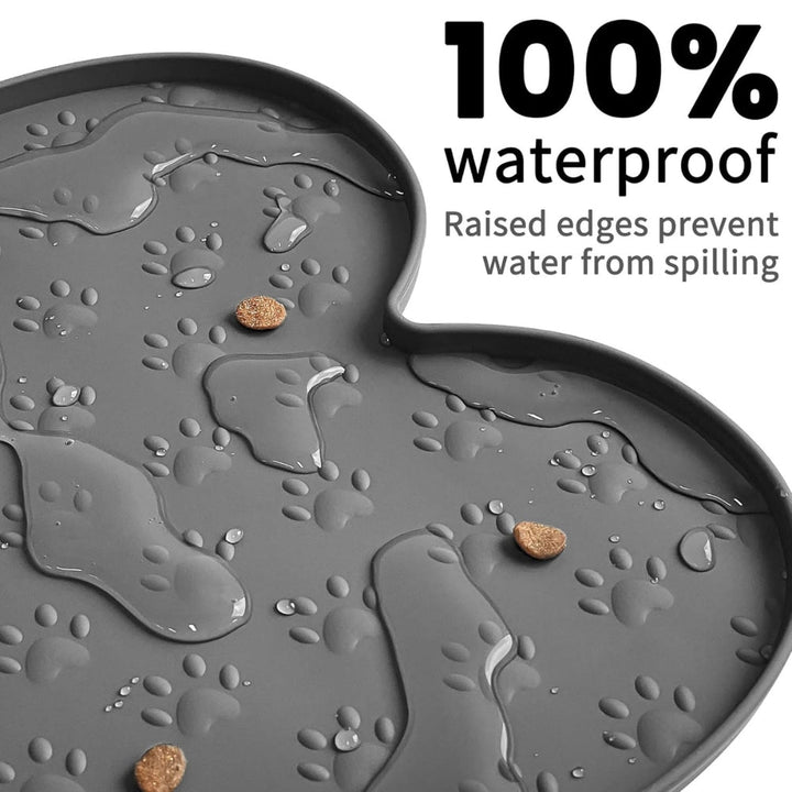 Silikon-Fressnapfunterlage in Knochenform