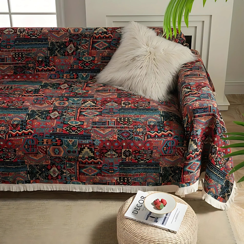Sofaüberwurf mit marokkanischem Muster