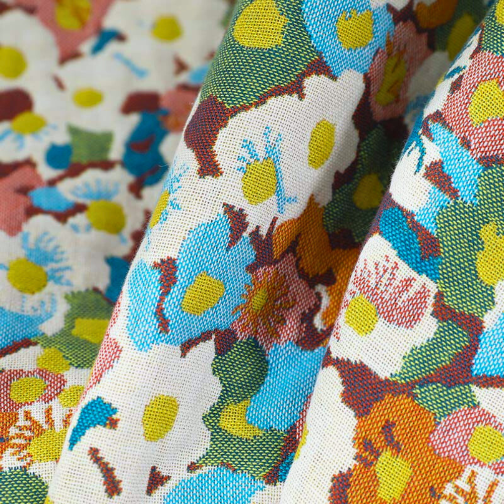 Wendbares Badetuch mit Blumenmuster 80 x 160 cm
