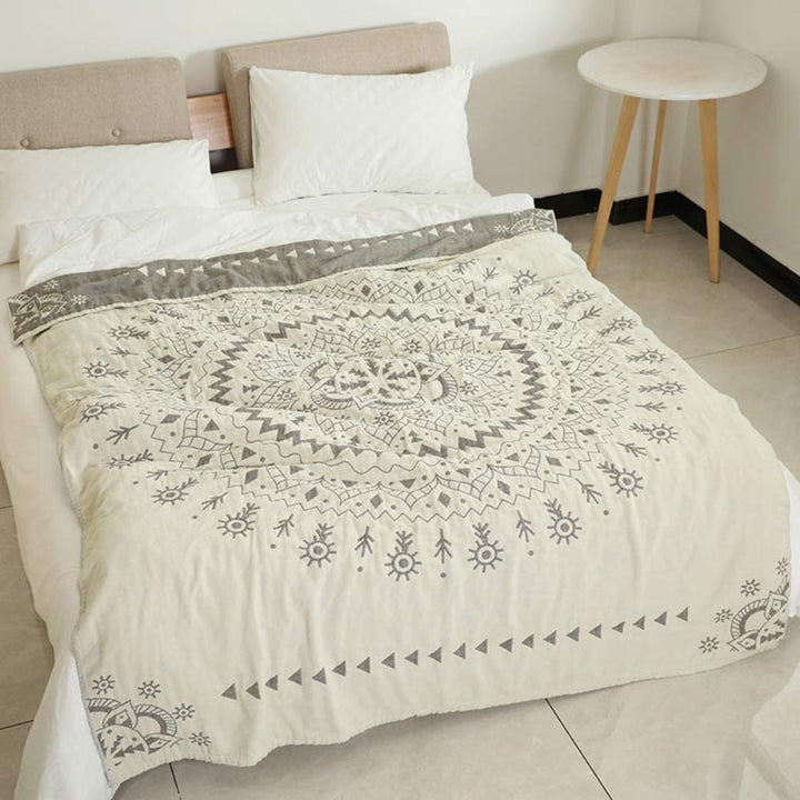 Wendbare Mandala-Baumwolldecke