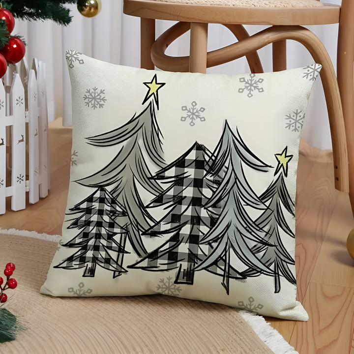 Weihnachtswichtel-Kissenbezüge, 4er-Set