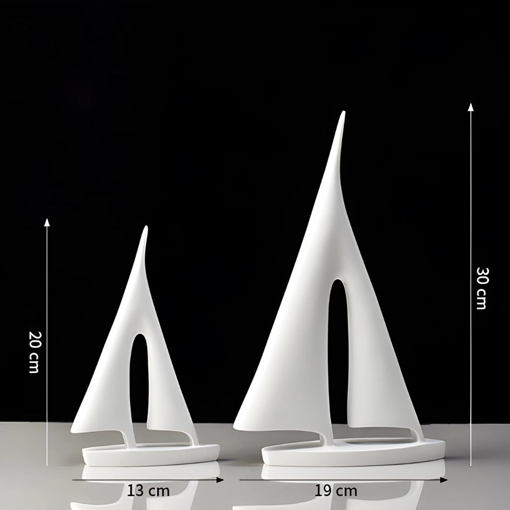Dekoobjekt Segelboot, 2er-Set