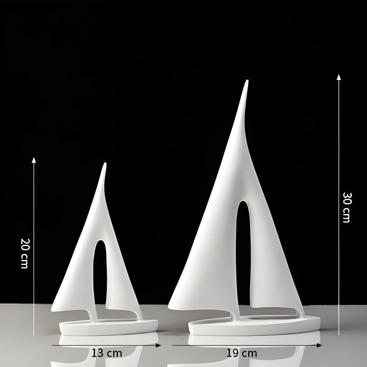 Dekoobjekt Segelboot, 2er-Set