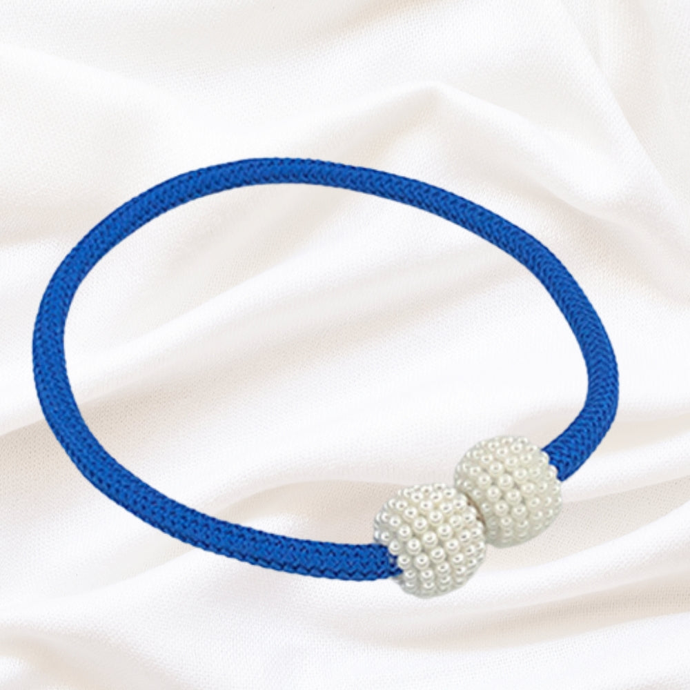 Magnetische Raffhalter mit Schmuckperlen, 2er-Set