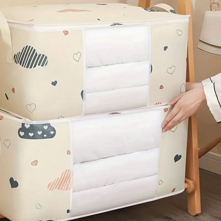 Aufbewahrungstasche aus Baumwolle und Polyester fürs Kinderzimmer