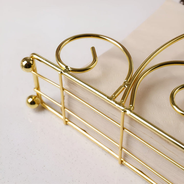 Serviettenhalter aus Gusseisen in Spiralform