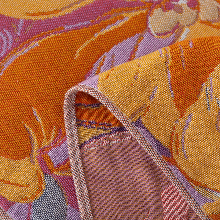 Badehandtuch aus Baumwollmusselin mit Blumenmuster 90 x 160 cm